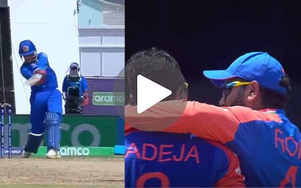 [Watch] Rohit Sharma Gives Jadeja A Hug After Omarzai Becomes His First T20 WC 2024 Victim